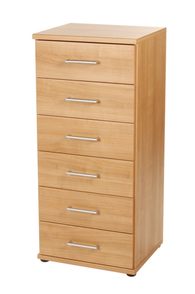 Omega 6 Drawer Chest Beech - Click Image to Close